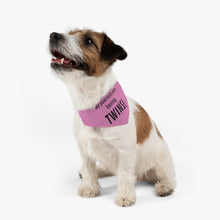 Load image into Gallery viewer, Twins Arrival Announcement Pet Bandana Collar Pink