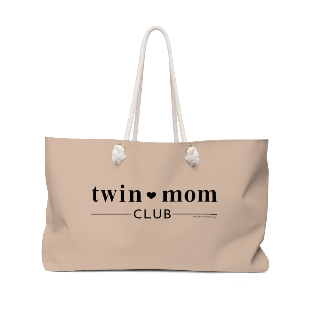 Twin Mom Club Weekender Bag Sand