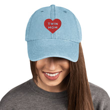 Load image into Gallery viewer, Twin Mom Red Heart Vintage Hat